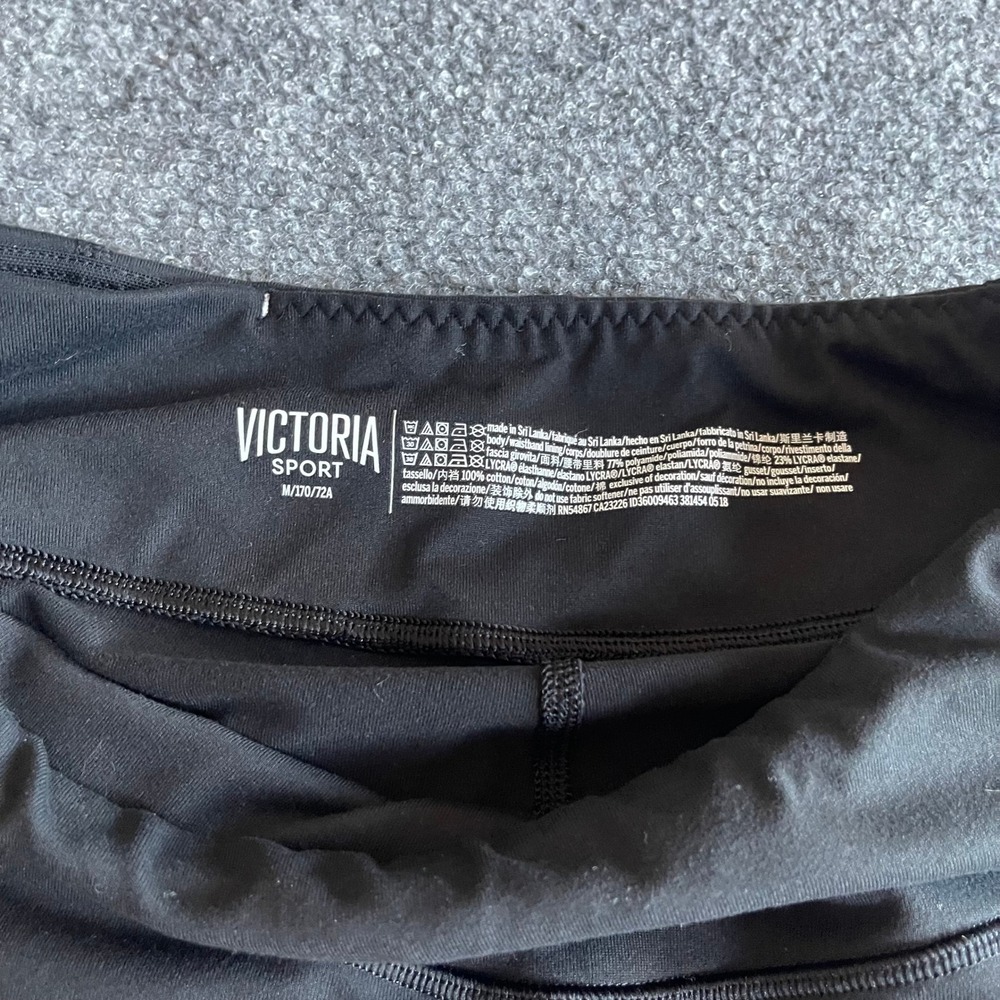 Victoria Sport Mens Black Flare‎ Leg Yoga Pants Size M Athletic Trousers Stretch - Picture 6 of 8